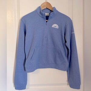 XS COLUMBIA HALF ZIP SWEATER